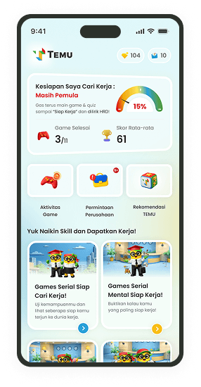 Status lamaran di aplikasi TEMU