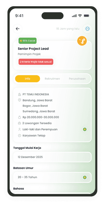 Cari Lowongan yang Cocok